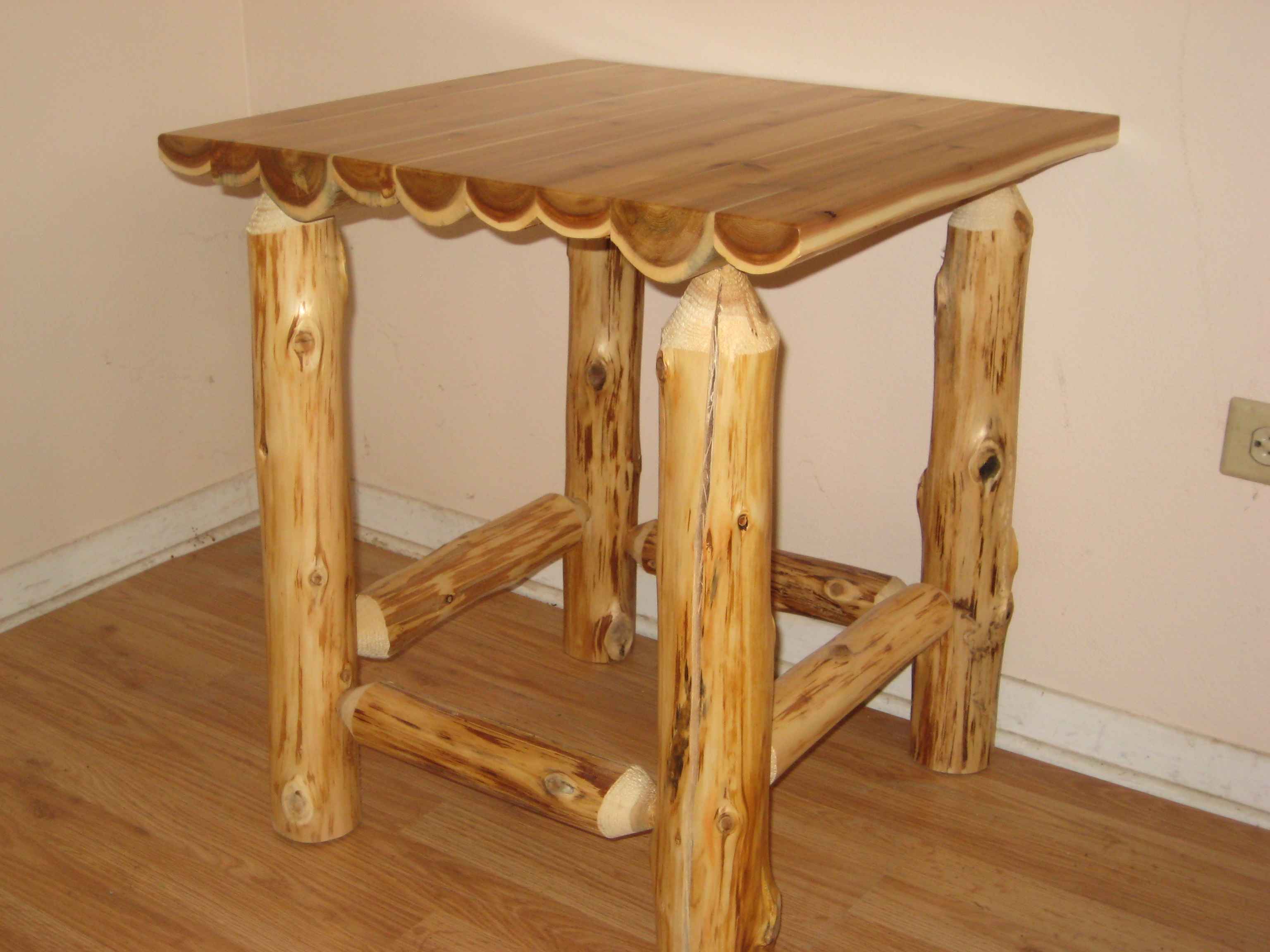 New Log End Table